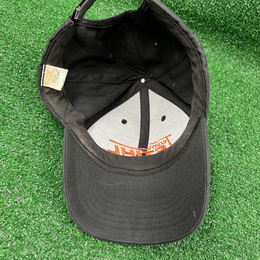 Team STIHL Outfitters Power Tools Baseball Hat Cap Black Orange Logo Adjustable - Picture 5 of 6